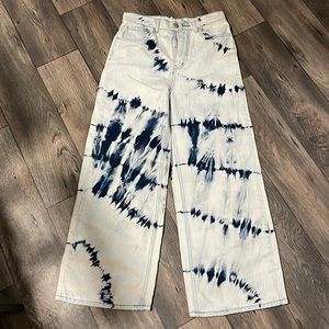 BDG Tie Dye wide leg jeans